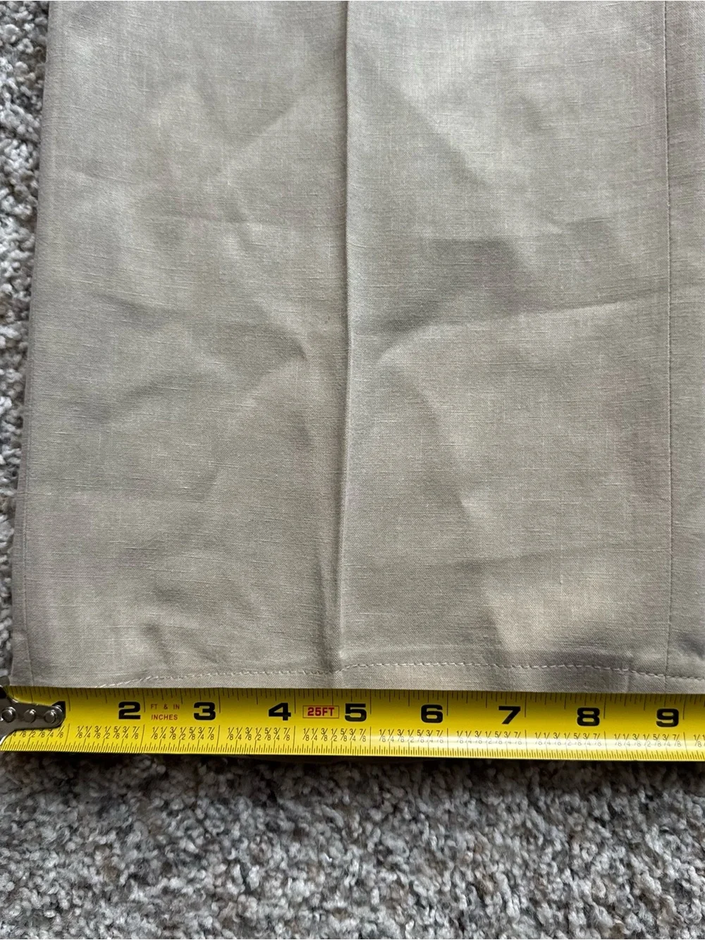 Armani Collezioni Mens 34x30 Beige Linen Blend Dress Pants Trousers Italy Luxury